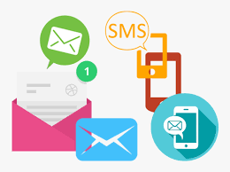 Icon for email, phone and text communications.